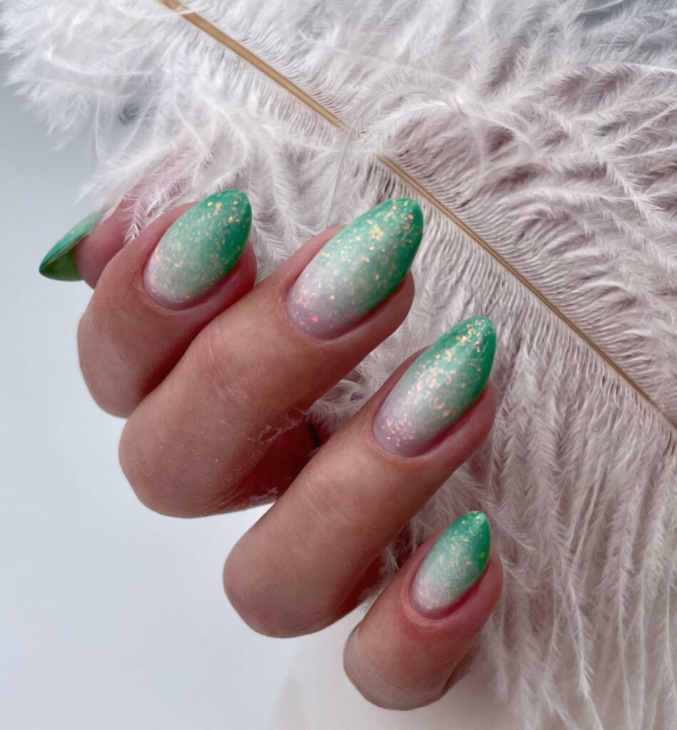 Turquoise Sparkle Ombre