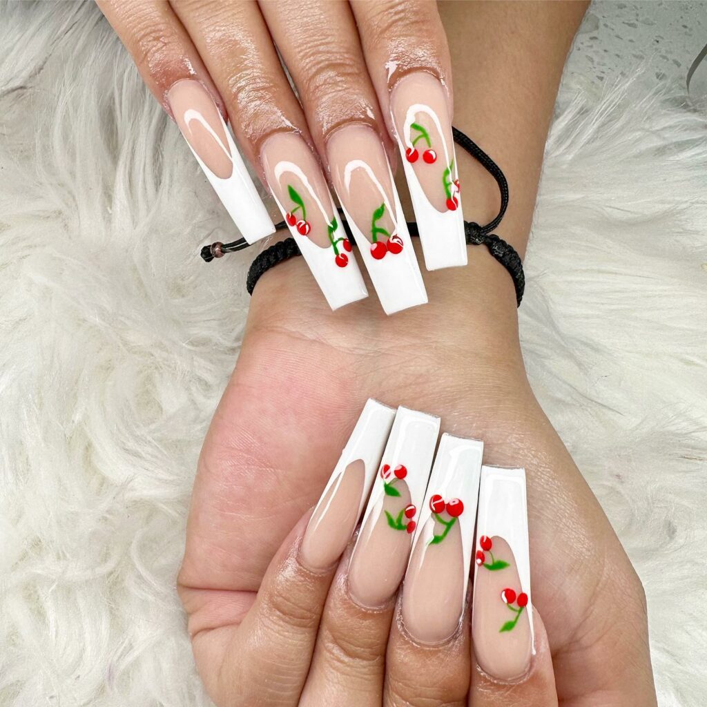 French Tips with Cherries