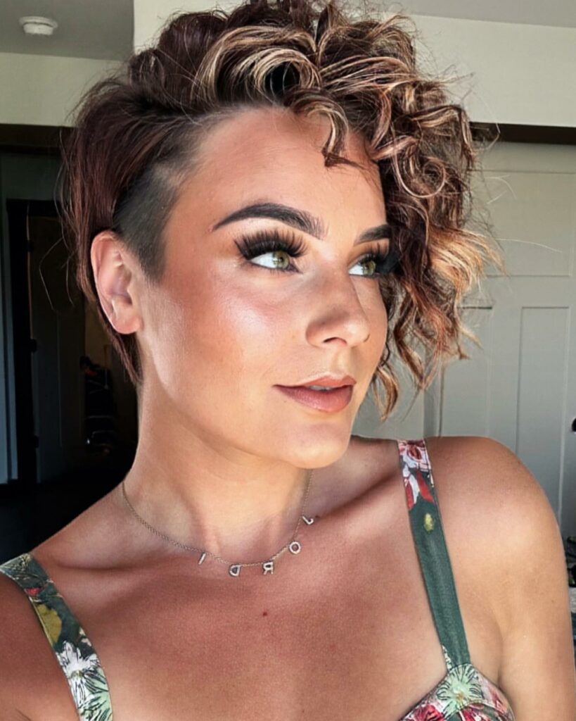Wavy Shaved Pixie Haircut