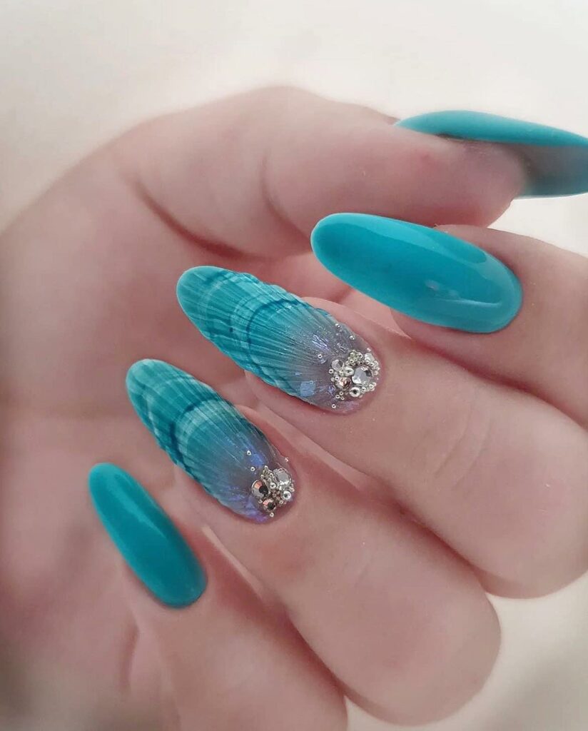 Turquoise Beach Nails