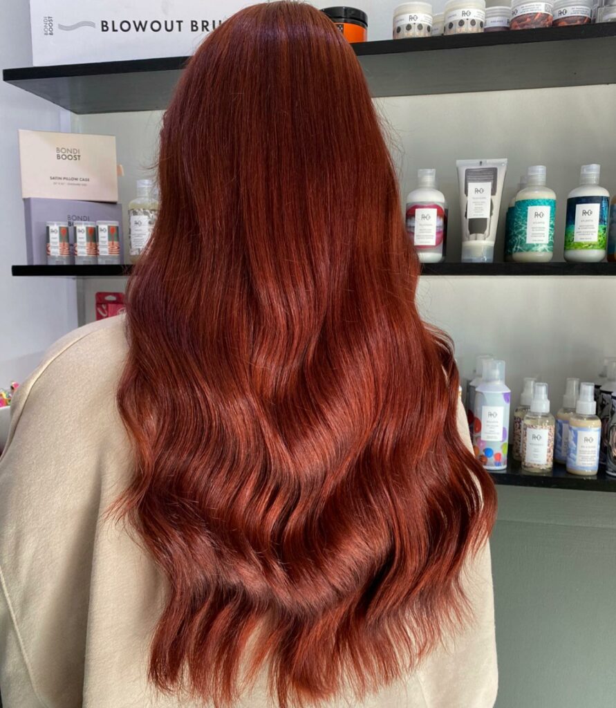 Shiny Copper Waves with a Boost of Red