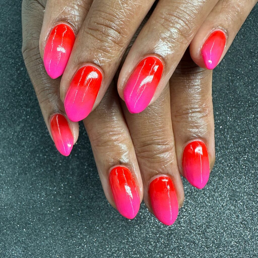 Pink and Red Ombre