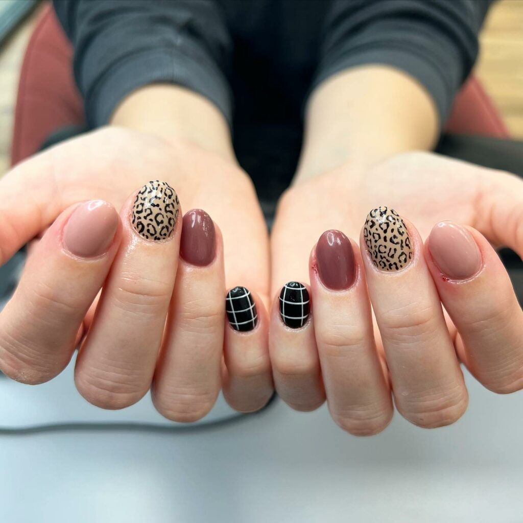 Unleash Your Wild Side  fall nails 