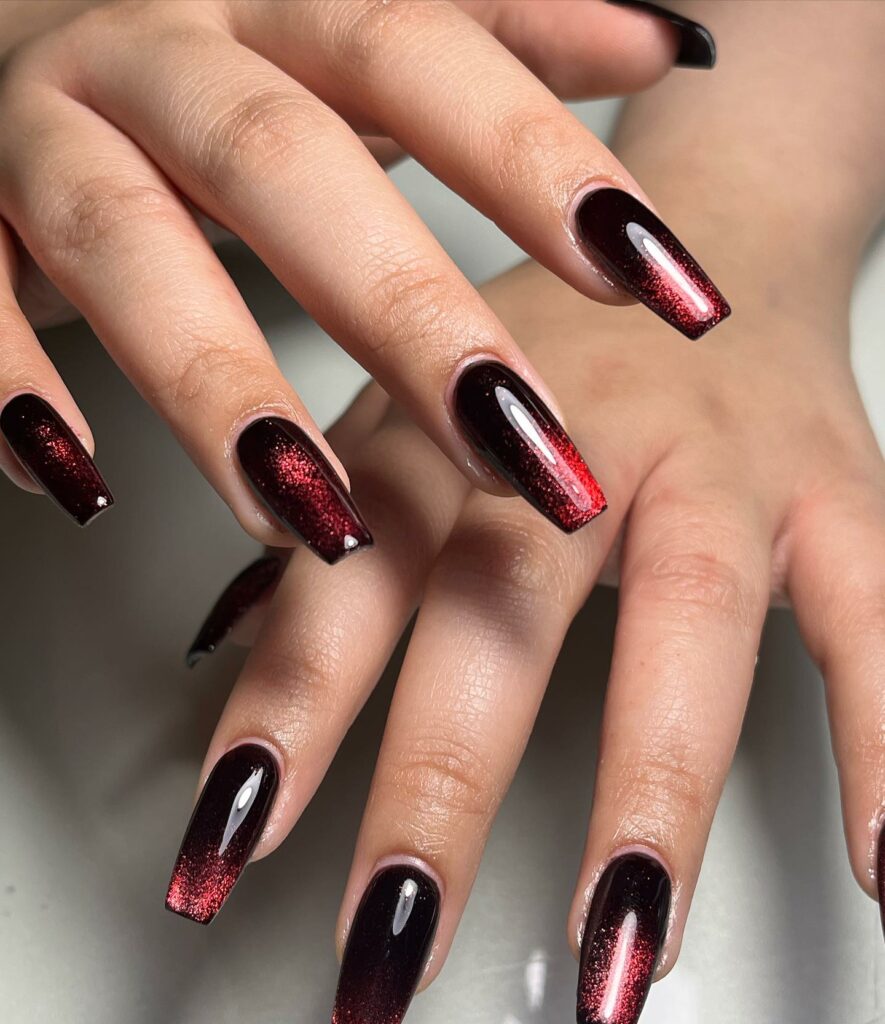 Red Glittered Ombré