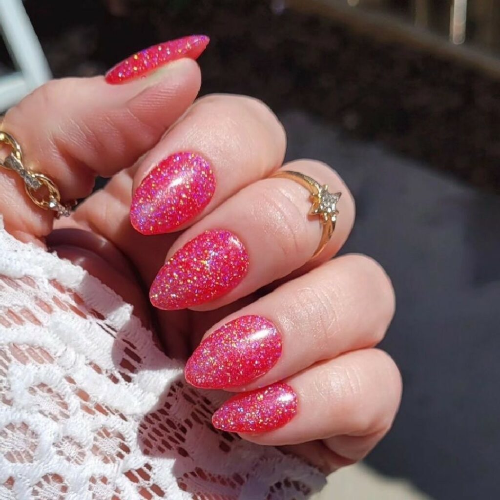 Rosy Pink and Sparkle