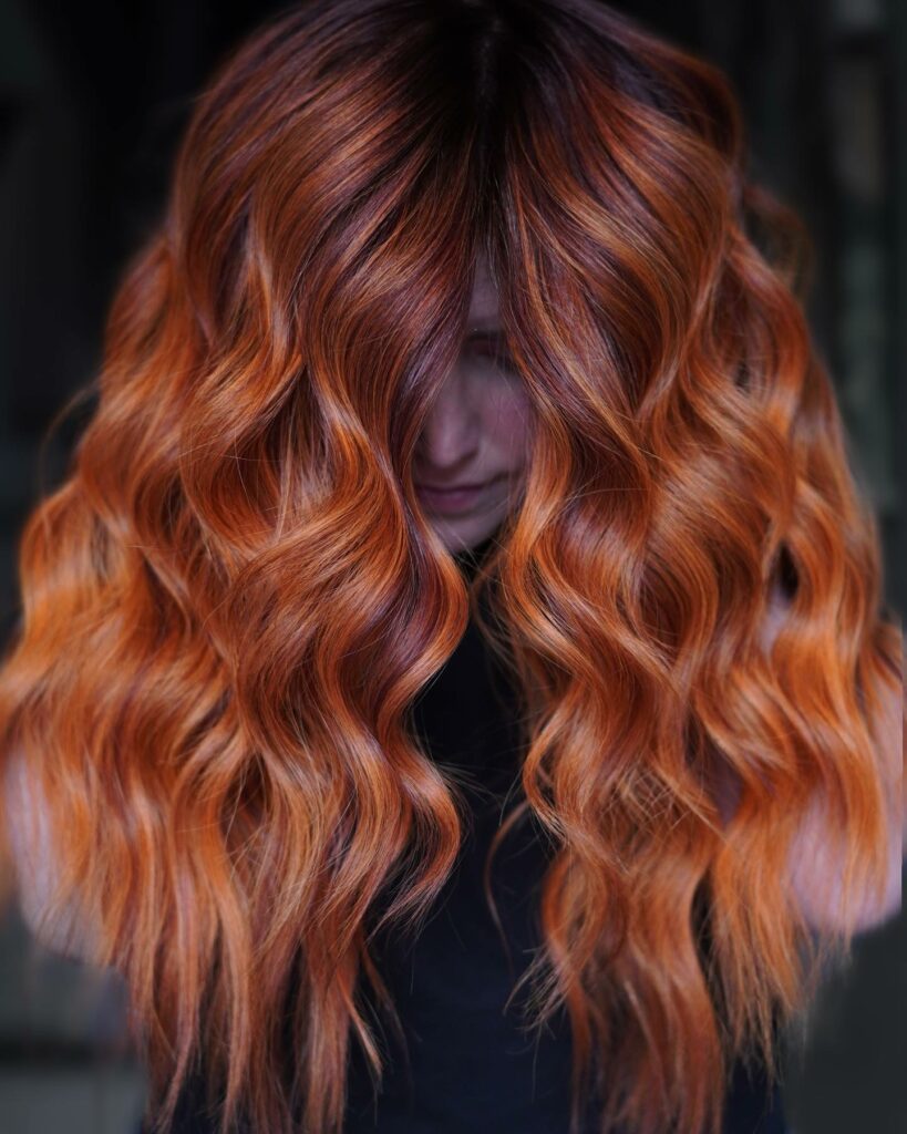 Fierce Copper Hair with Highlights