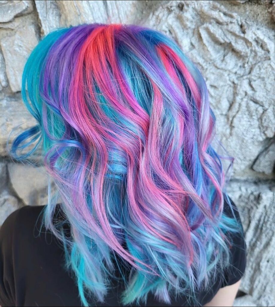 Pink and Blue Hair