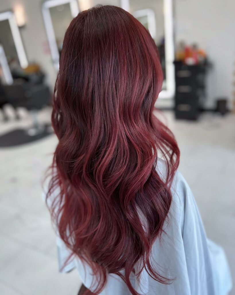Dark Cherry Red Hair Color
