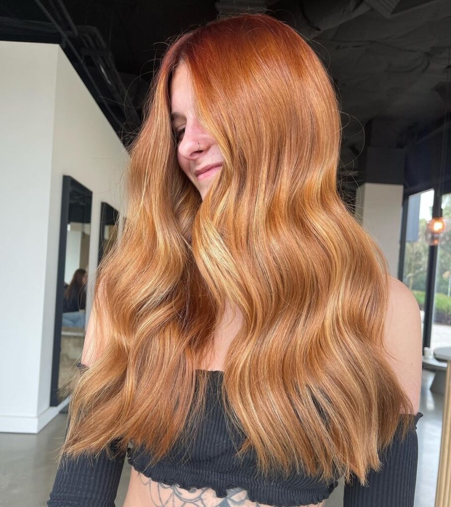 Contrasting Copper and Blonde Combo