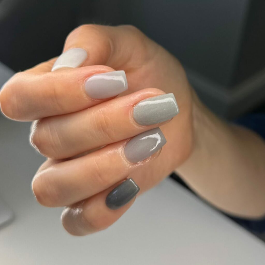 The Charm Of Cool Gray Nails