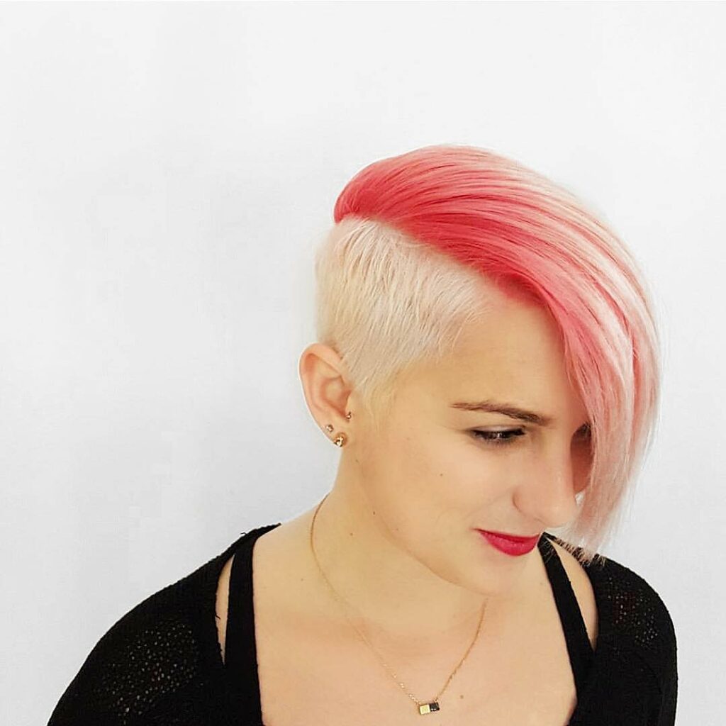 Long Pixie Cut With Shaved Side