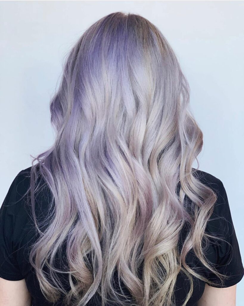 Violet Gray Hairstyle