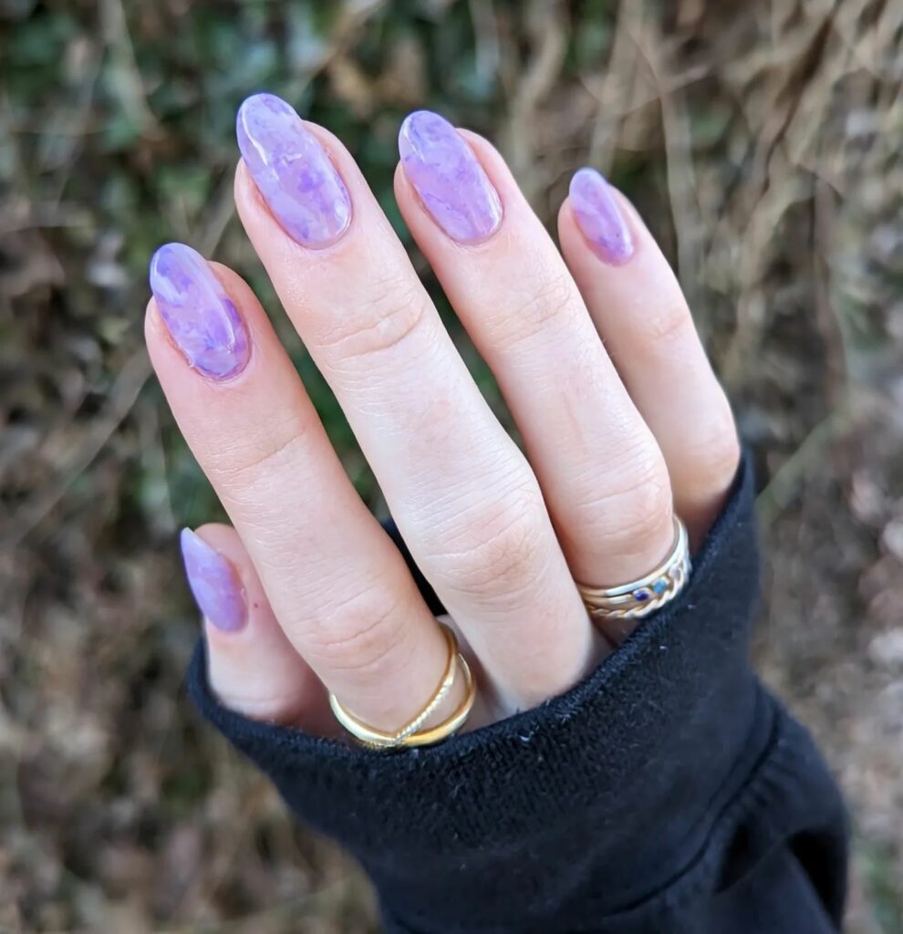 Amethyst Light Purple nails