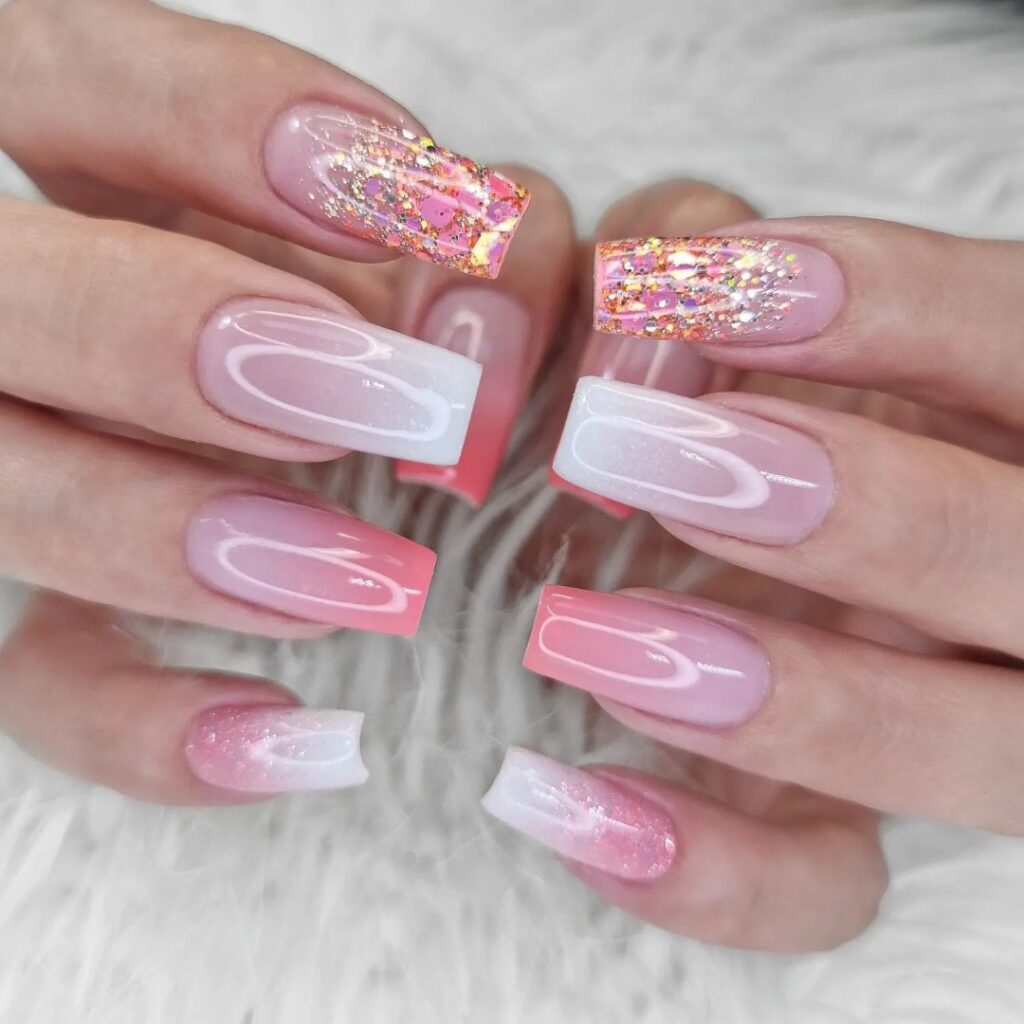 Pink Ombré Nails