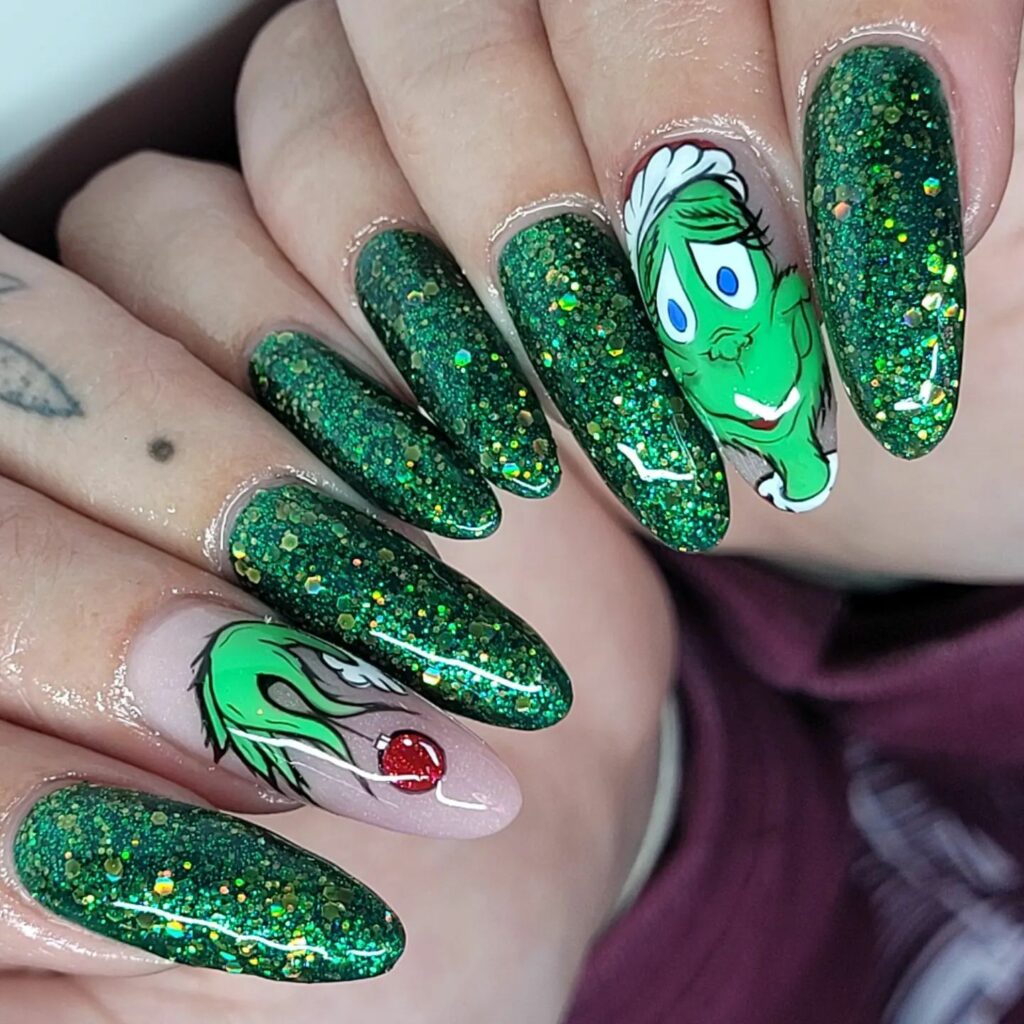 Green Shimmery Grinchmas