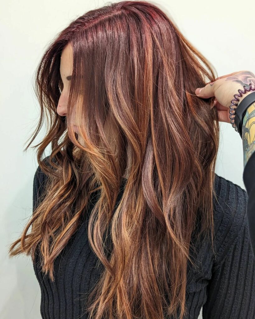 Windswept Red Highlights
