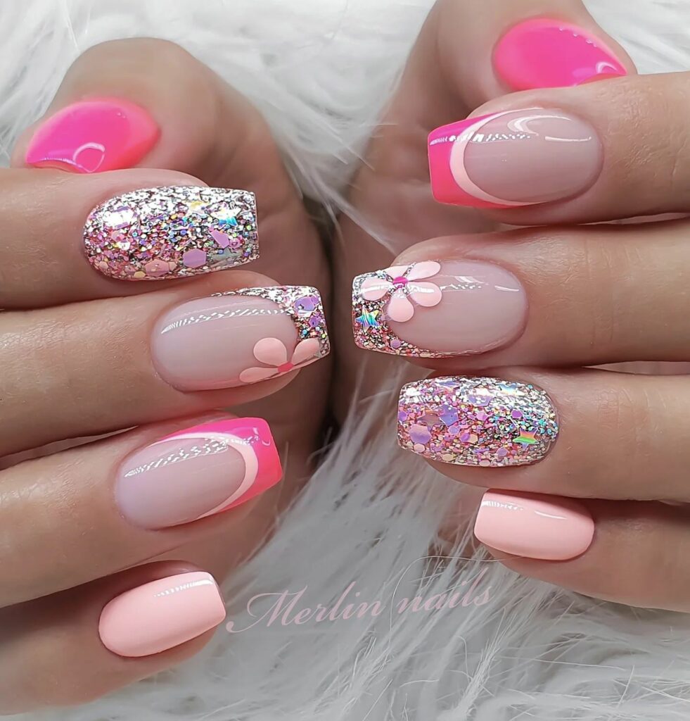 Pink and Daisies