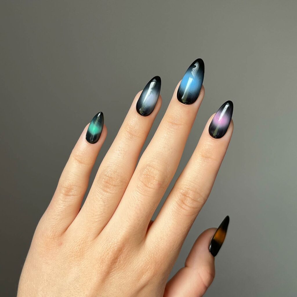 Blue and Black Ombré