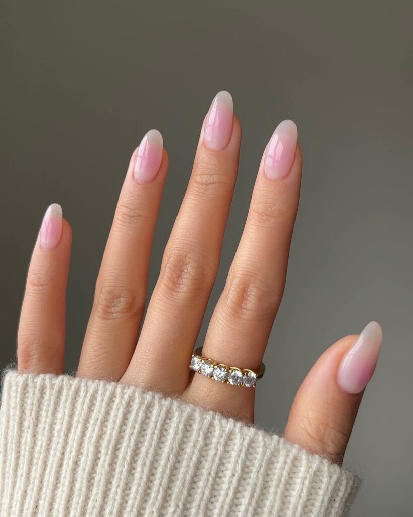 Blush-Toned Nude Pink Nails