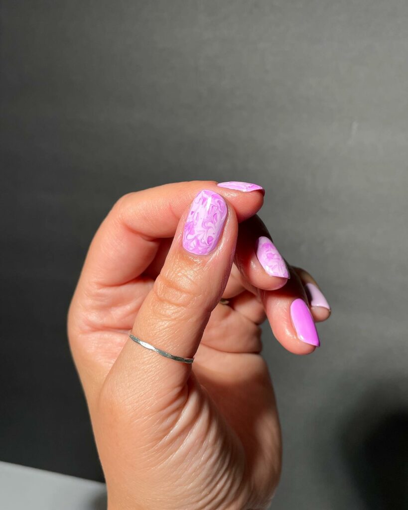 Candy Light Purple nails