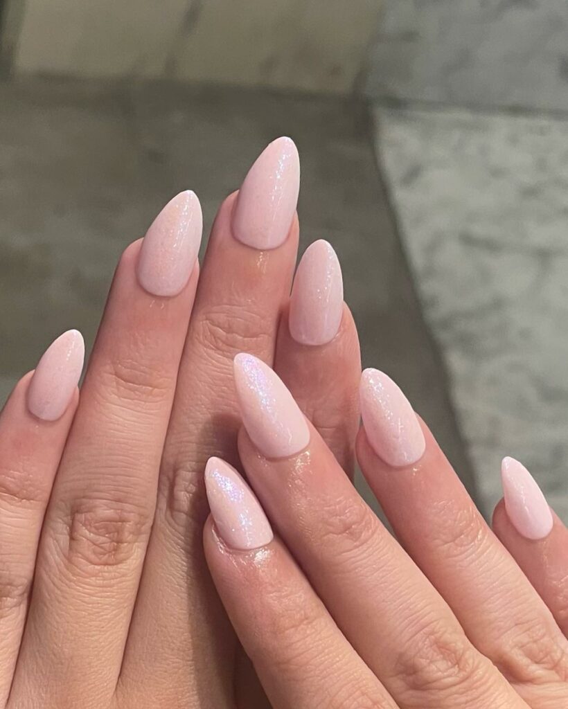 Effortless Charm in Nude Pink Nails