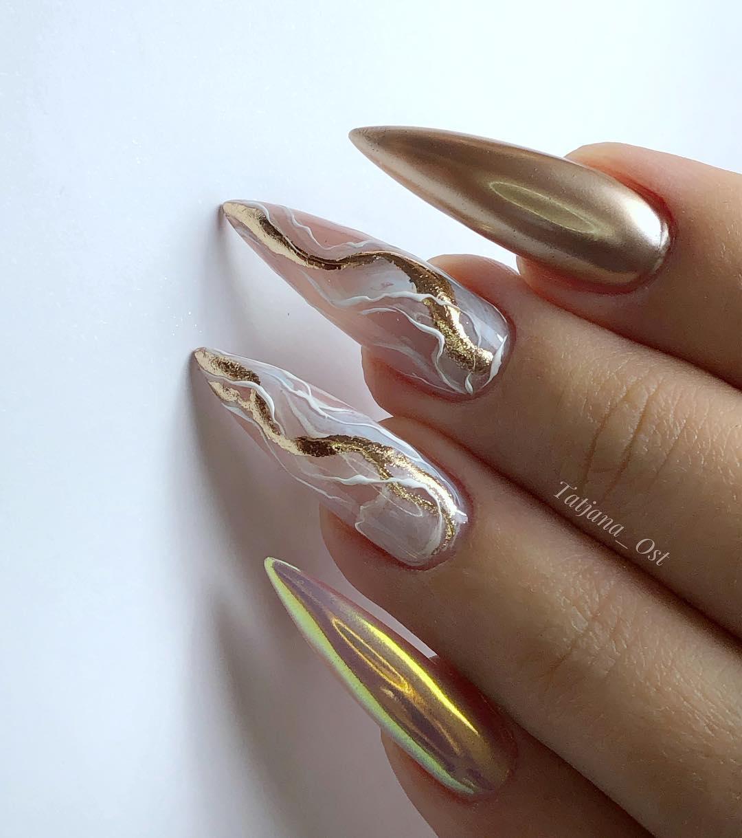 30 Gold Nail Designs To Try In 2024!