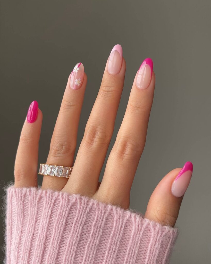 French Nude Pink Nails