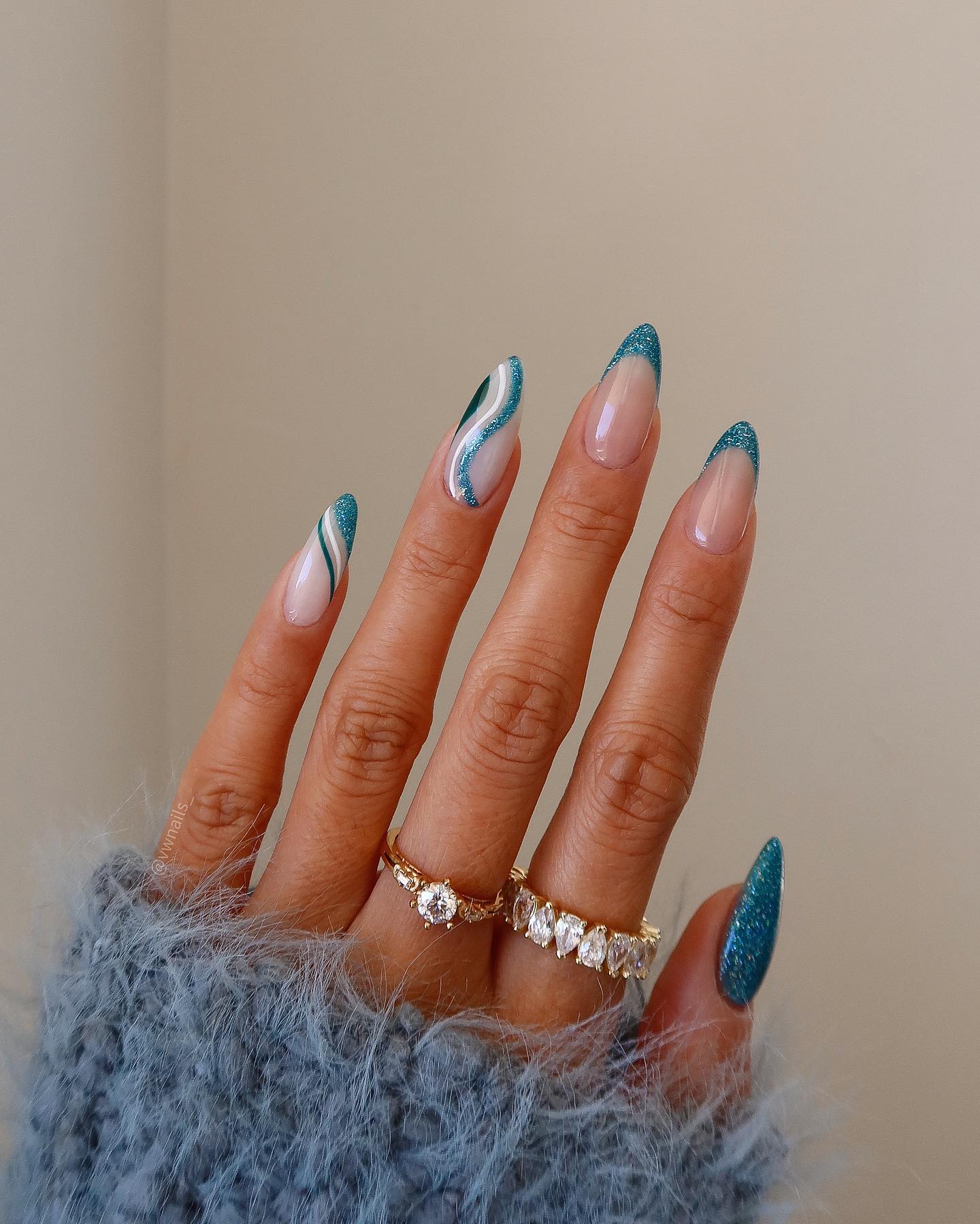 30 Blue French Tip Nail Ideas To Try In 2024!