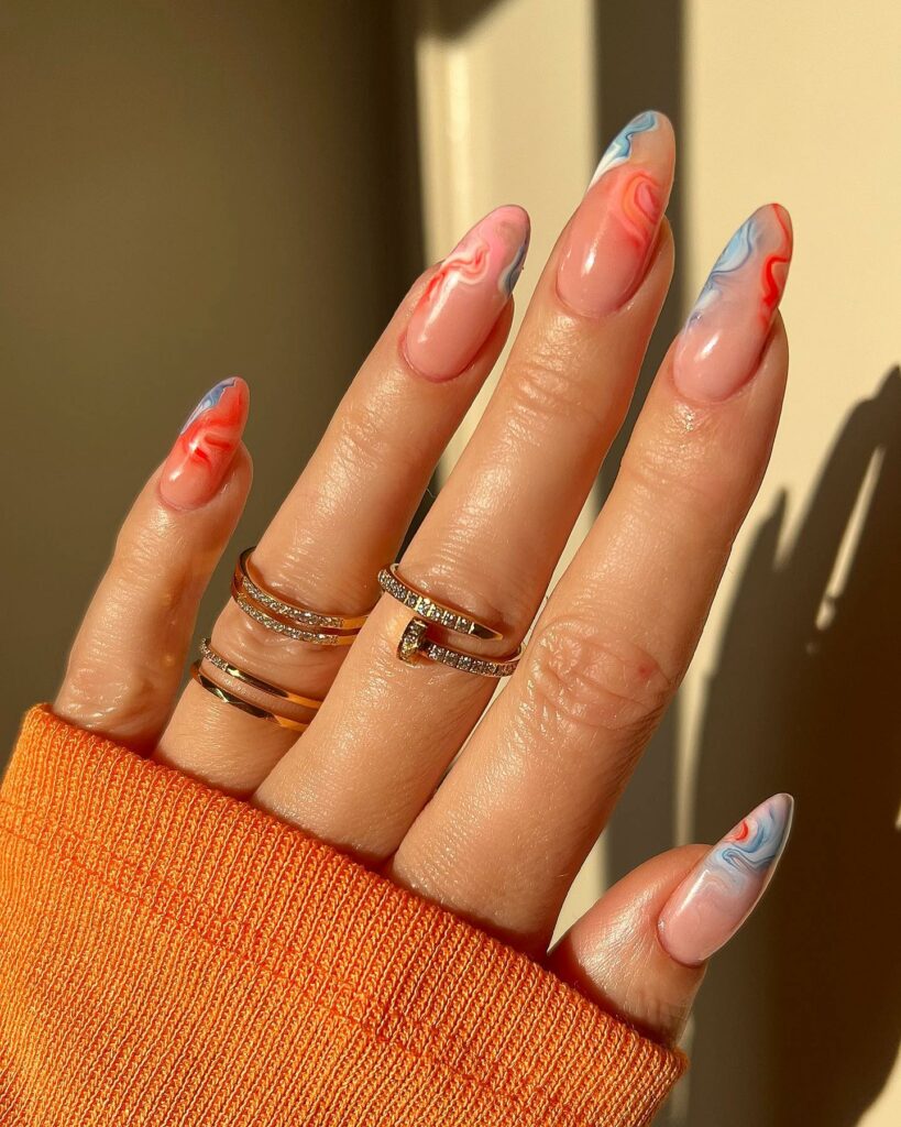 Marbles Chic nails
