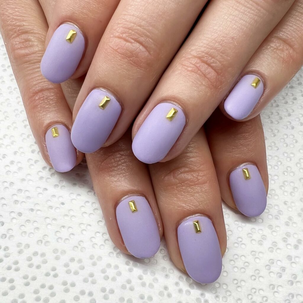 Metallic Light Purple nails