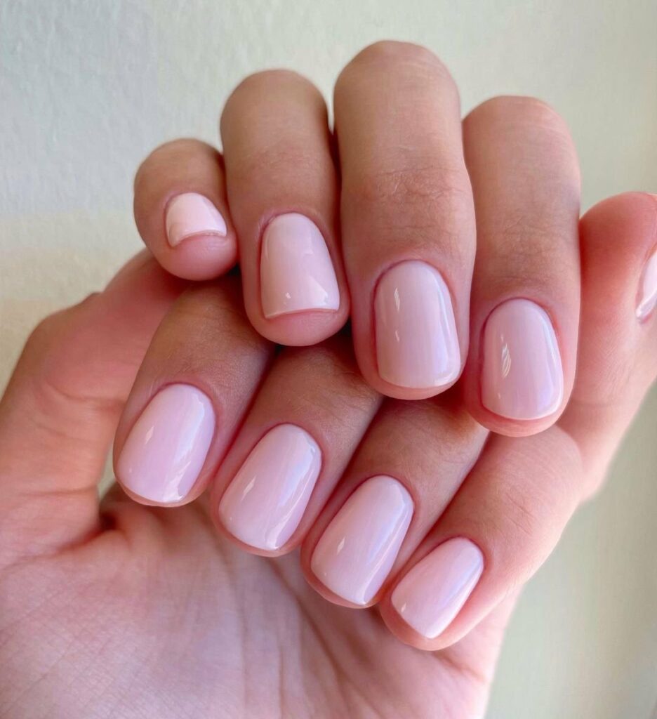 Minimalist Nude Pink Nails