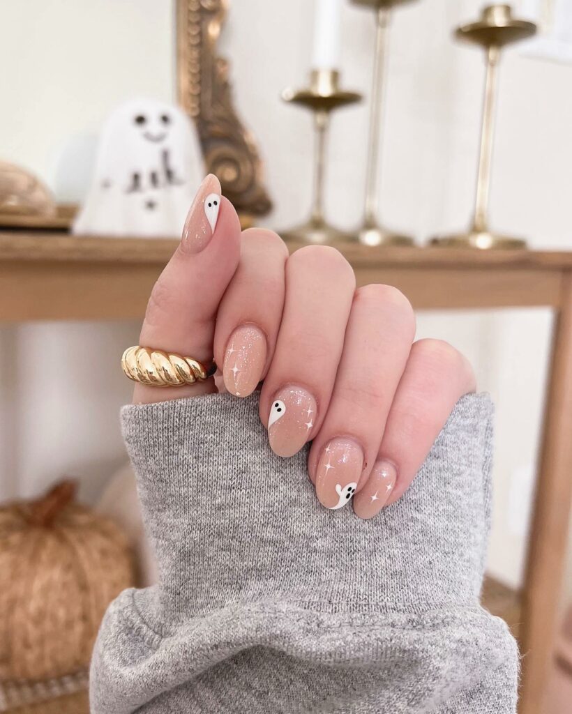 Neutral Ghost Nails
