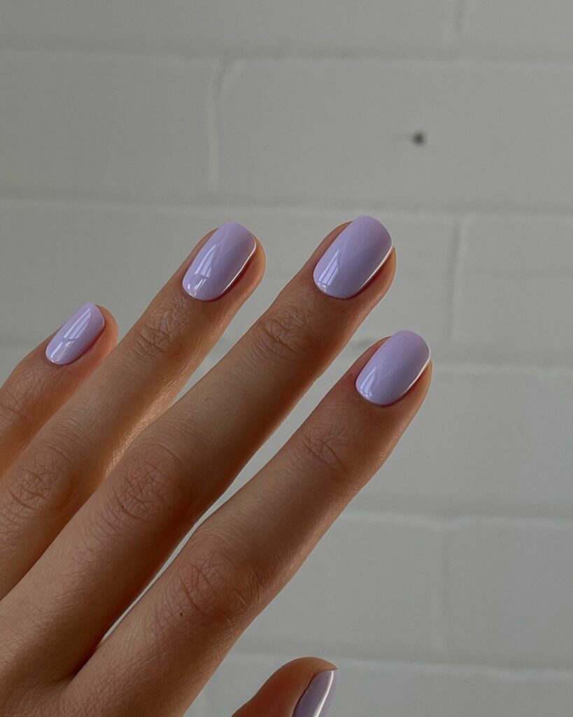 Pastel Light Purple nails