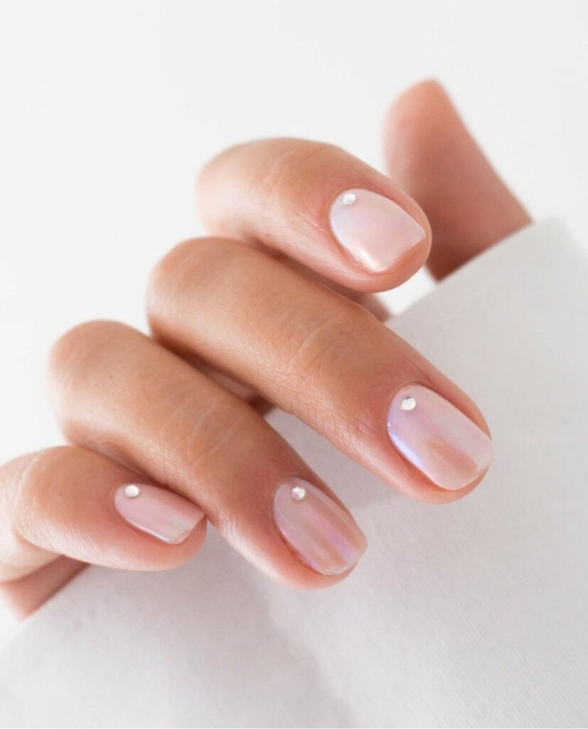 Simple Nude Pink Nails