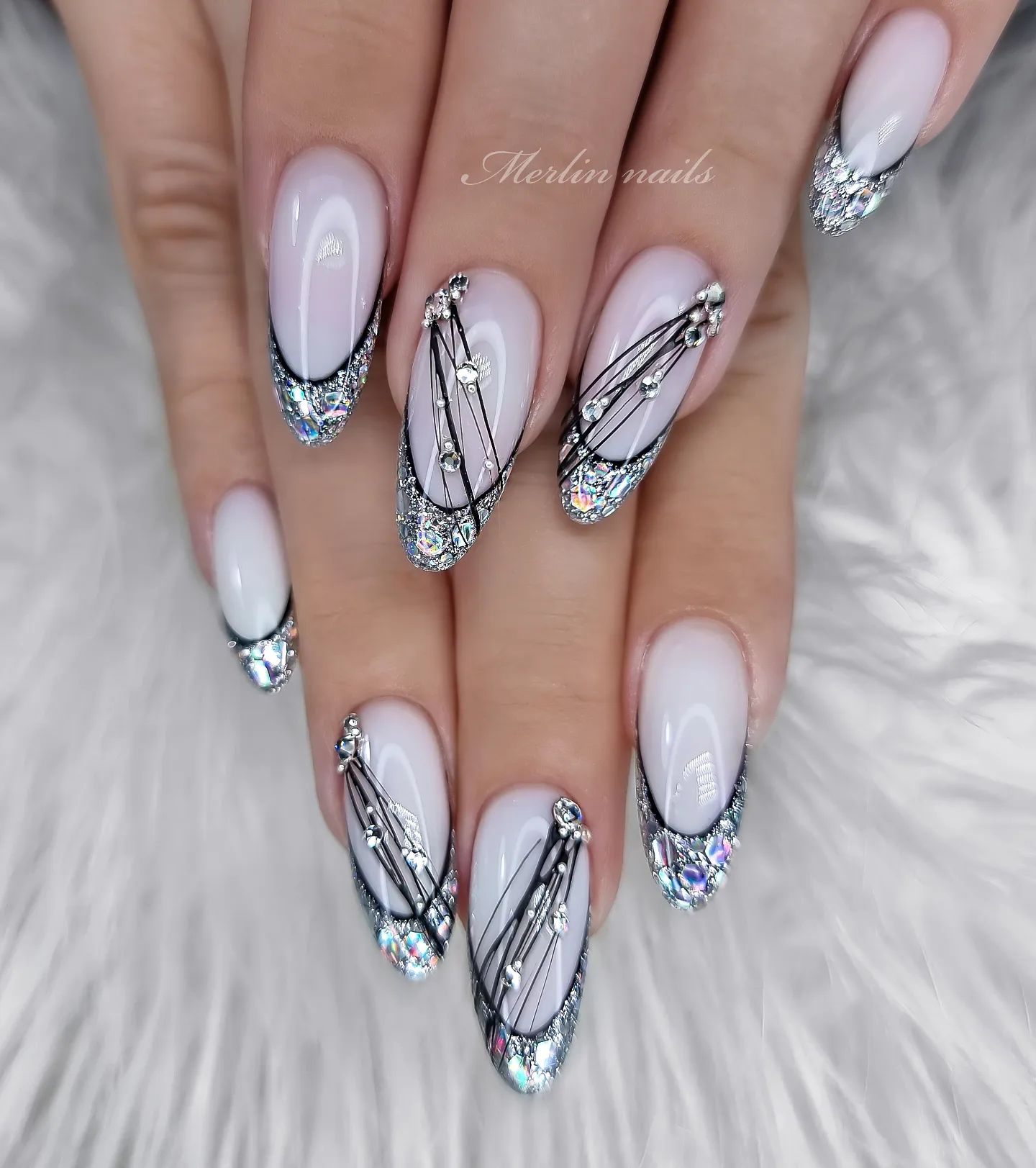 40 Latest Silver Nail Designs To Try In 2023! - alexie