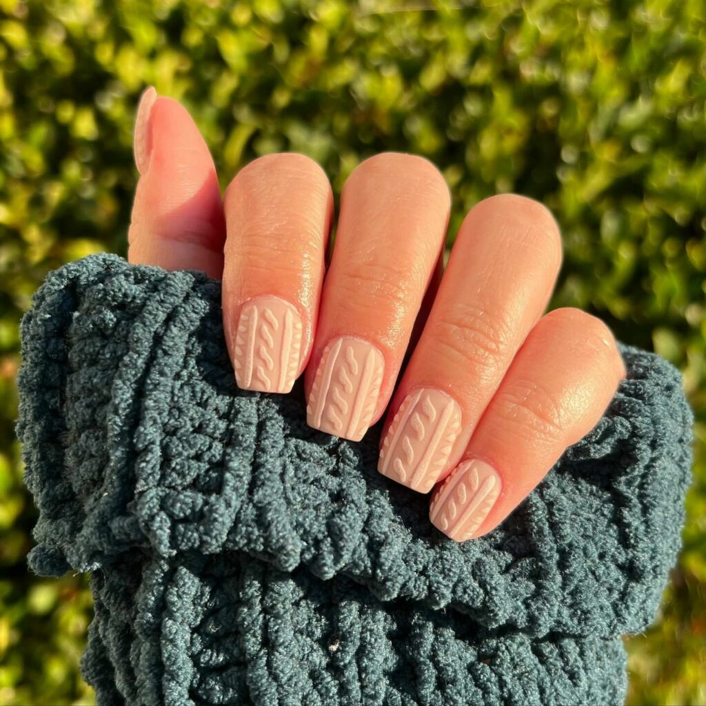 Sweater Nails nails