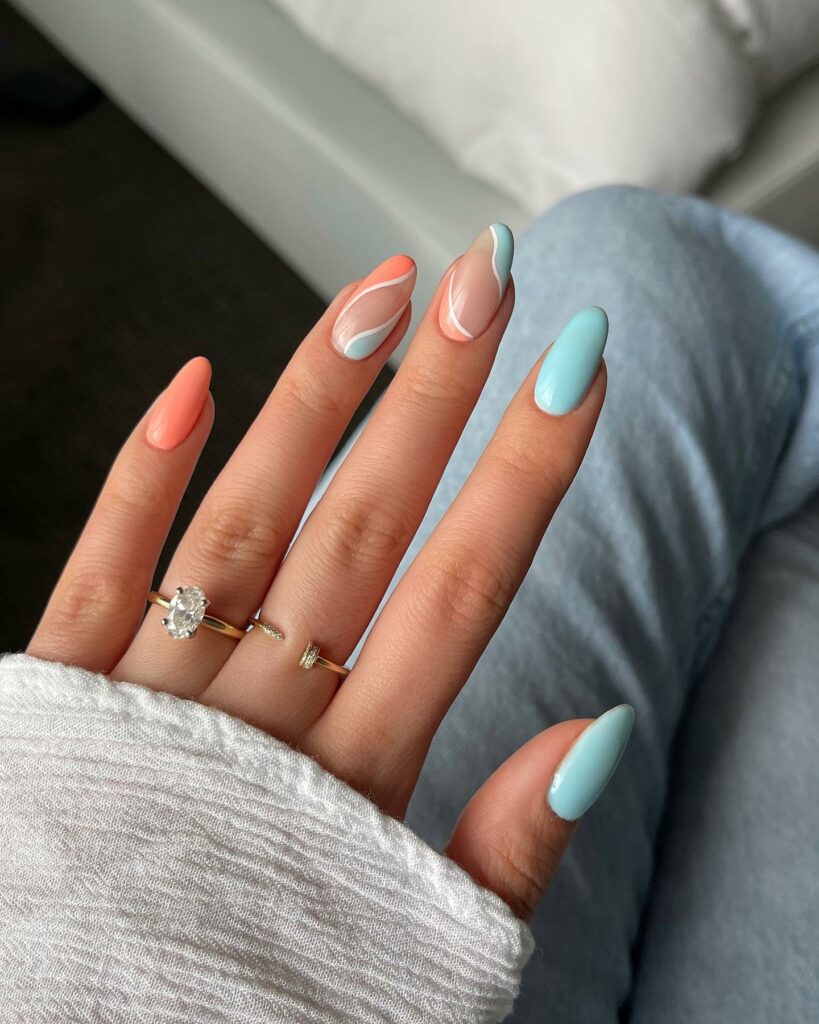 Two-Tone nails