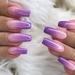 lilac ombre nails