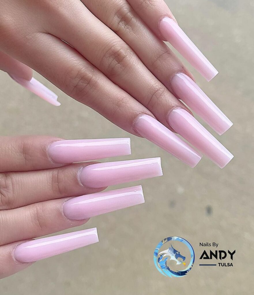 Captivatingly Minimal Nude Pink Nails