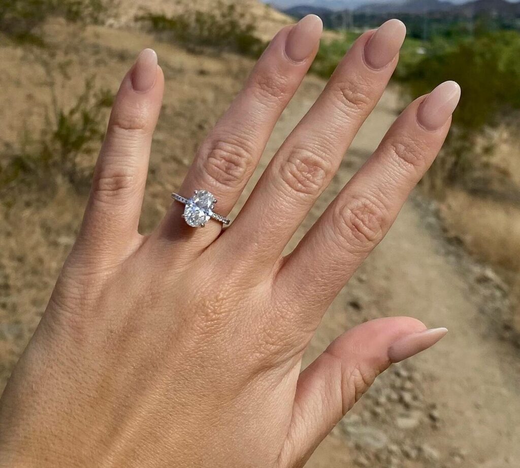 Light Brown Engagement Nail