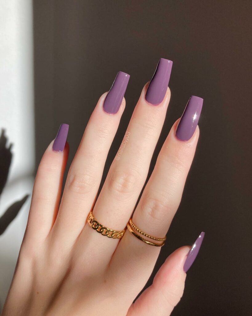 Dark Purple Nail