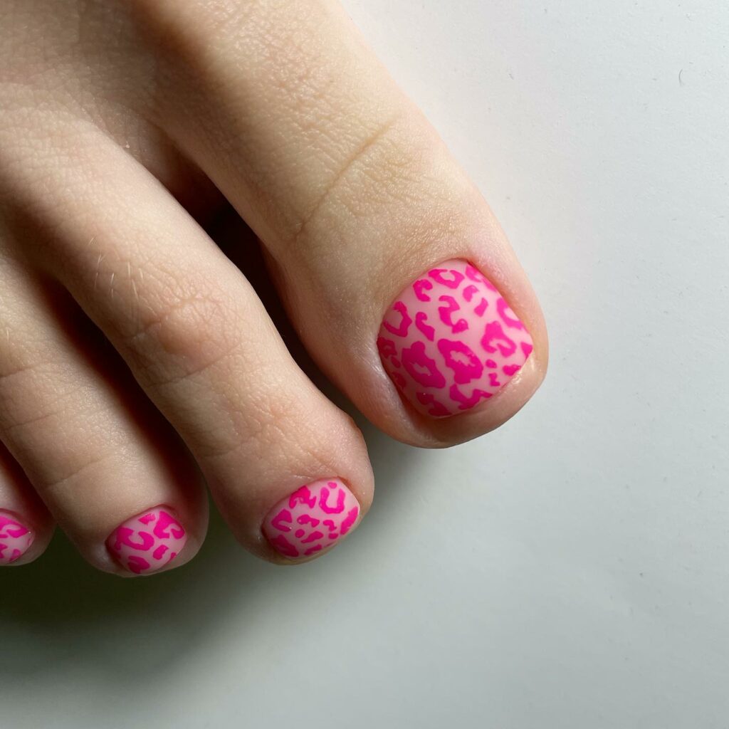 Matte Hot Pink With Amazing Pattern