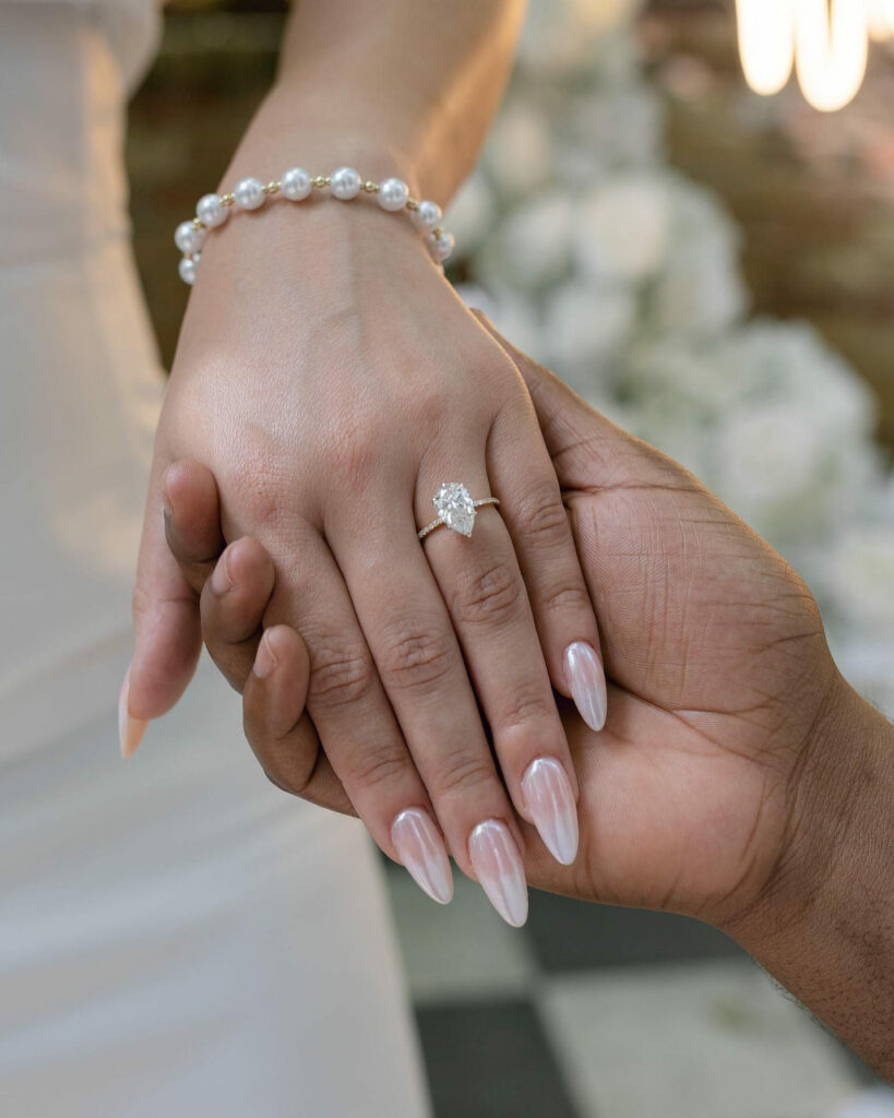 Chrome White Nail