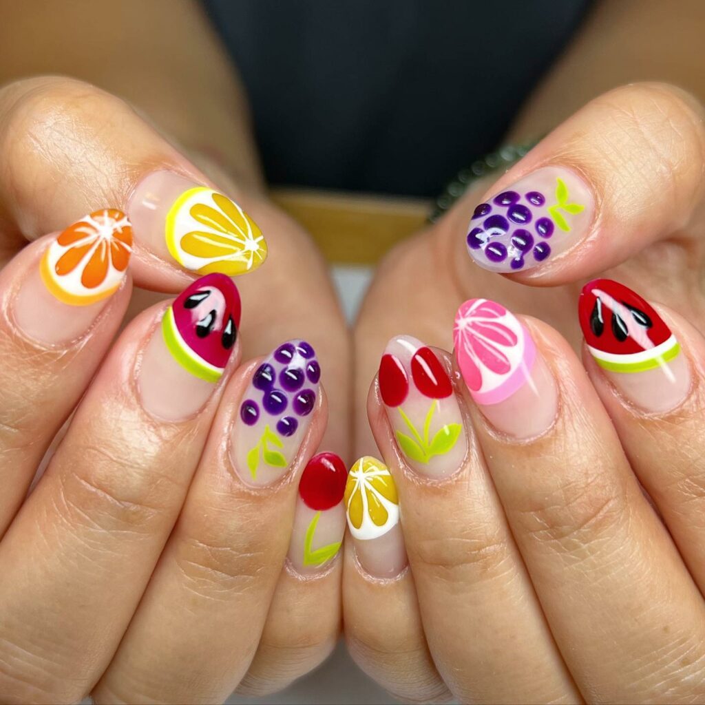 Fruit-Themed Nails