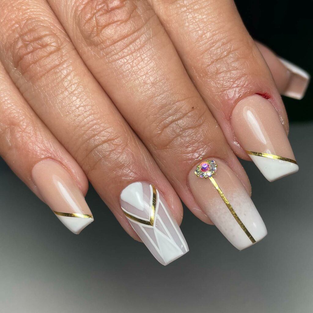 Golden Streaks & Rhinestone Peaks