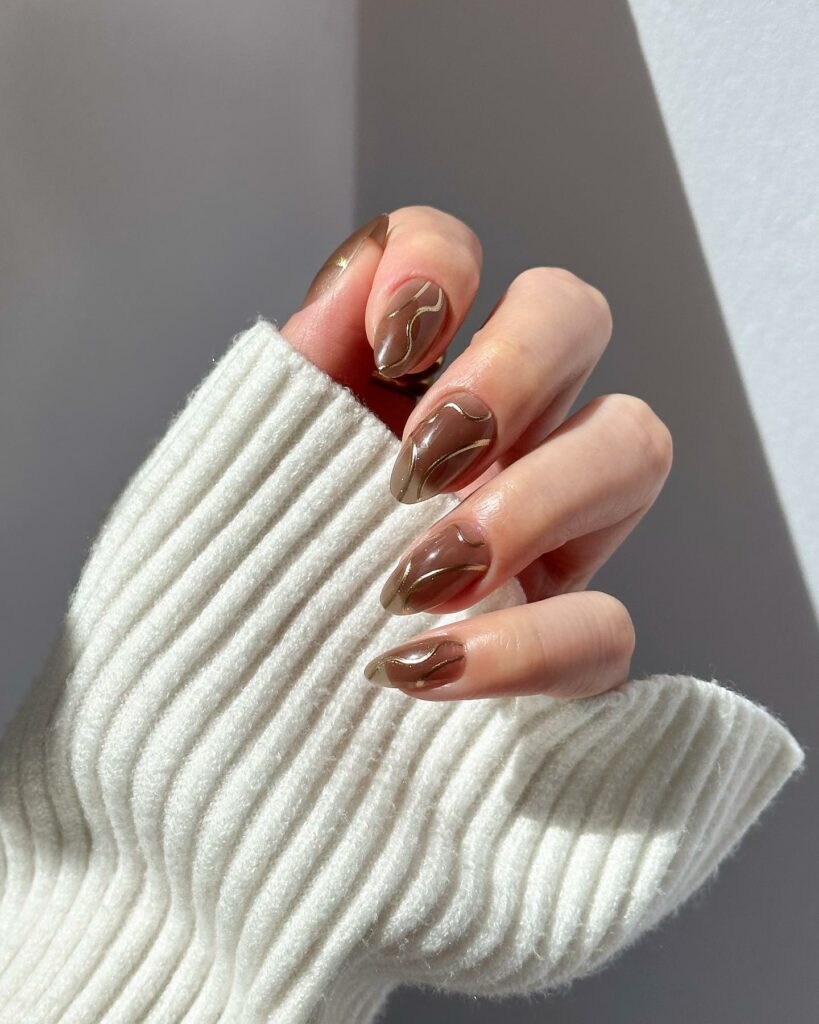 Golden Cup Inspired Harry Potter Nails