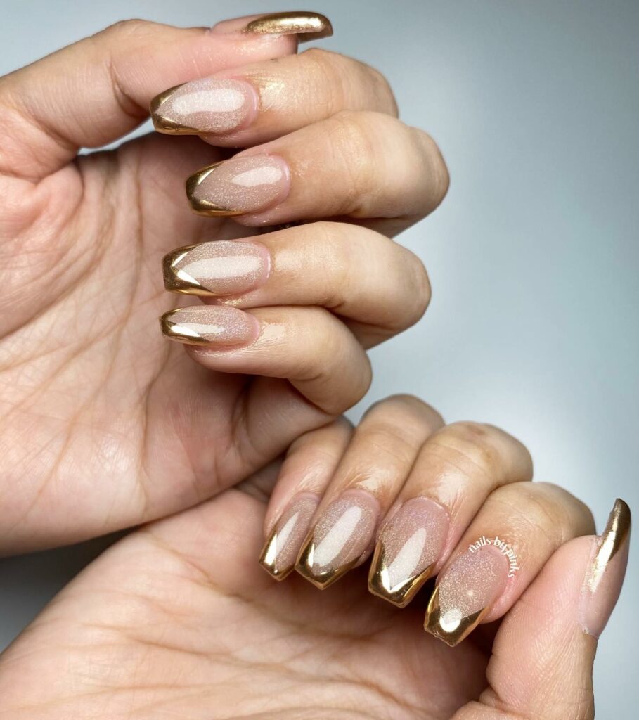 Metallic French Tips