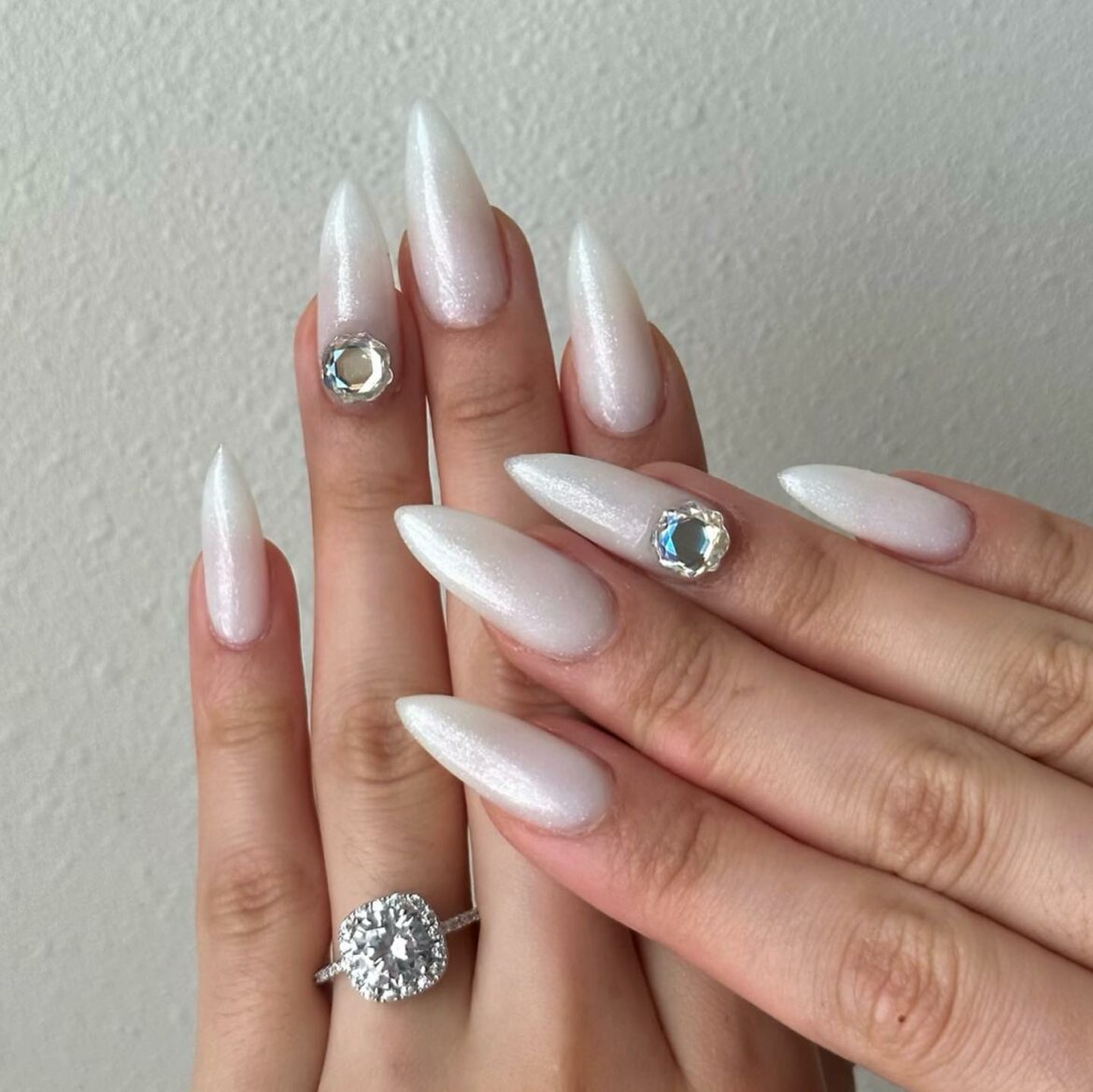 Glow with 20 Pearl White Nail Designs in 2024