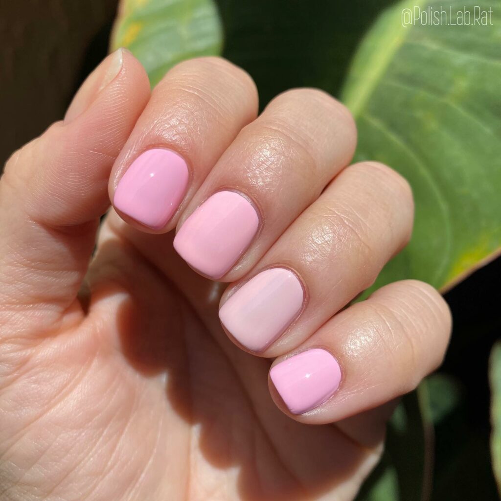 Matte Pastel Short Pink Nails for a Velvety Finish