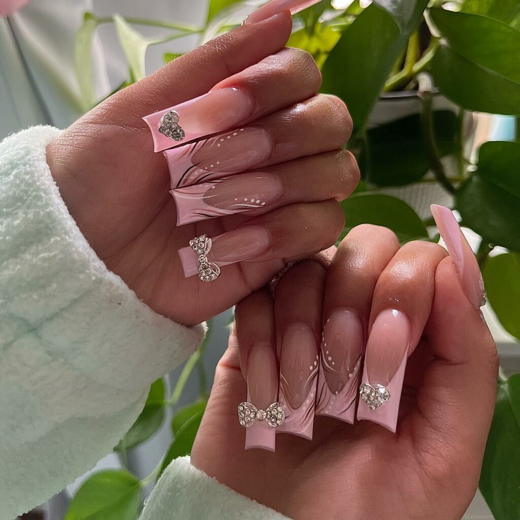 Acrylic Light Pink Nails